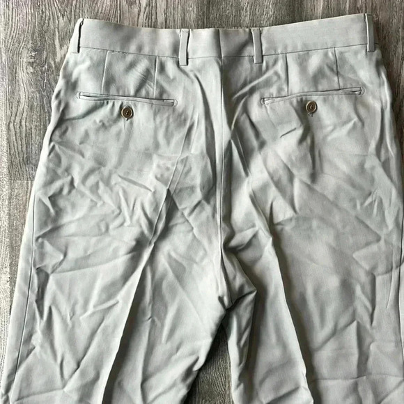Hugo Boss Pants Gray Lopez Dress Pants Size 34 Office Work Slacks Virgin Wool - Picture 7 of 8